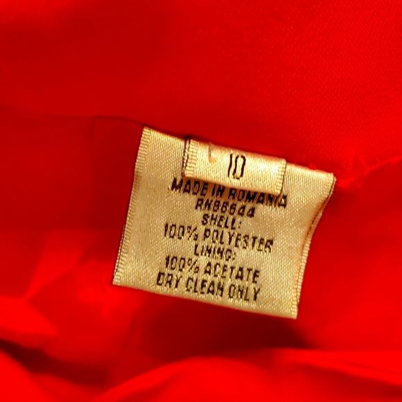 Red Slit Skirt Suit John Meyer Skirt Lined & Feminine with Sexy Adjustable Slit - Picture 10 of 12